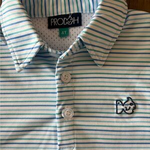 Prodoh Kids Blue and White Striped Polo